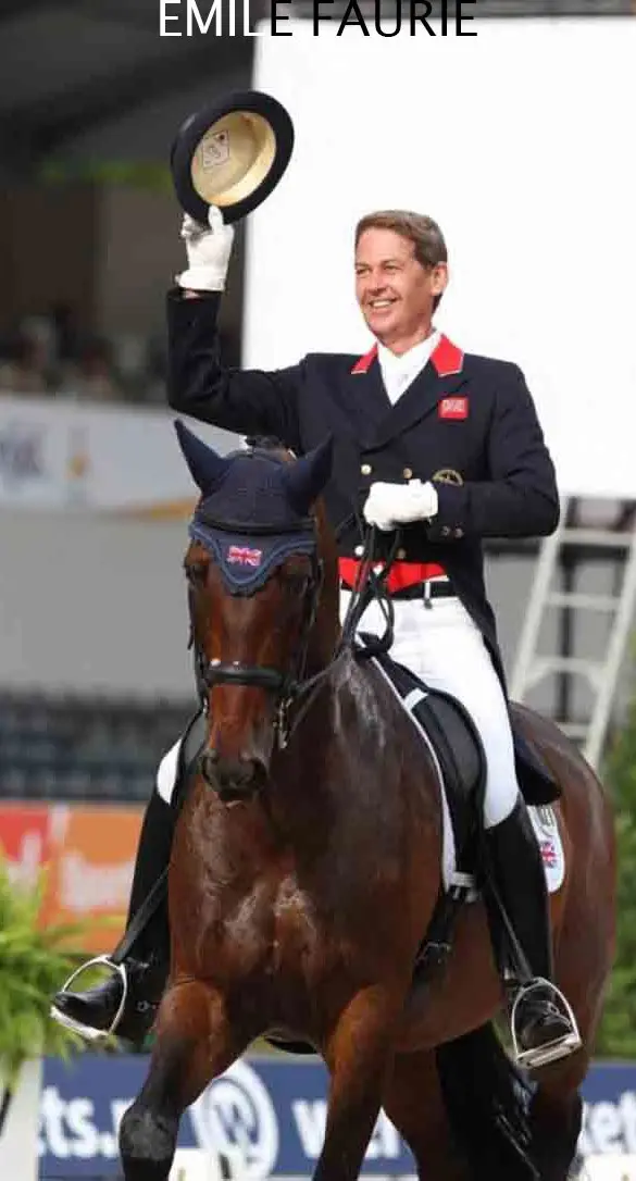 Fin Jopson worked as rider for British Olympic dressage rider Emile Faurie